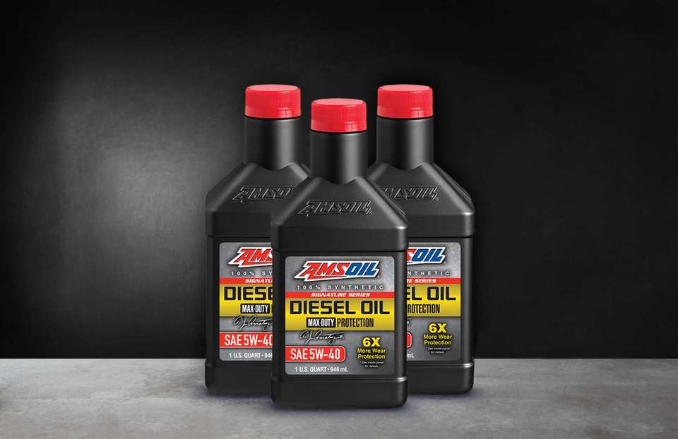 3 Bottles Signature Series Max-Duty Synthetic Diesel Oil 5W-40